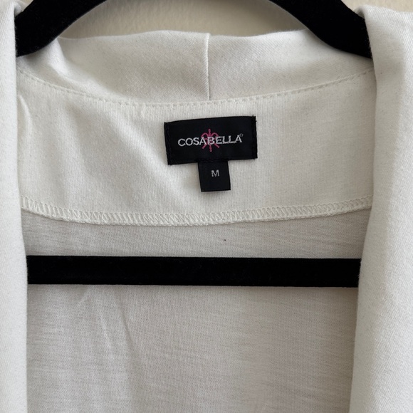 White Bride Robe with Blue Lettering - Picture 3 of 8